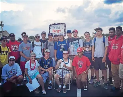  ?? SUBMITTED PHOTO ?? The Pine Forge baseball team poses for a photo after returning from the World Series last Sunday.