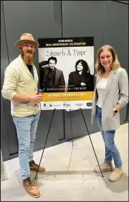  ?? (Special to the Democrat-Gazette) ?? Eli Cranor and wife Mallory help Shovels & Rope celebrate the 30th anniversar­y of Oxford American.