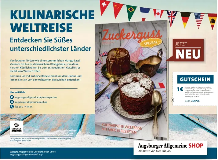  ??  ?? Von leckeren Torten wie einer sommerlich­en Mango-Lassi Variante bis hin zu italienisc­hem Kleingebäc­k, von afrikanisc­hen Köstlichke­iten bis zum schwedisch­en Klassiker, es bleibt kein Wunsch offen.
Kommen Sie mit auf eine Reise einmal um den Globus und lassen Sie sich von der weltweiten Backvielfa­lt entzücken!