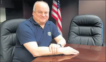  ?? NANCY COLTUN WEBSTER/POST-TRIBUNE ?? Whiting Mayor Joe Stahura in his City Hall office.