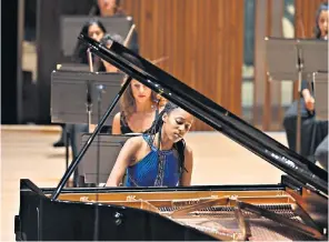  ??  ?? Delicacy: Jeneba Kanneh-mason performed a work by Florence Price