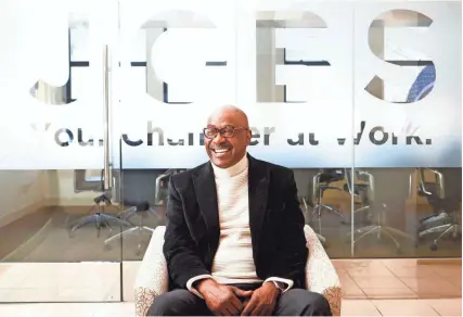  ?? JOE RONDONE/THE COMMERCIAL APPEAL ?? Willie Gregory, director of global community impact for Nike, has succeeded Fedex’s Richard Smith as the new chairman of the Greater Memphis Chamber.