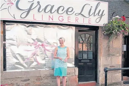  ??  ?? DISPUTE: Grace Hay, 34, was stunned when Fashion One Television objected to her registerin­g a ‘Highland Fashion Week’ trademark