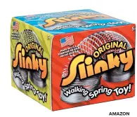  ?? AMAZON ?? Yes, the Original Slinky is just as much fun as you remember. Give it to the young — or young at heart — and watch the gift opening grind to a halt. $3, amazon.com