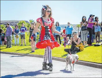  ??  ?? Attendees can bring their furry family members to the Pet Fair, featuring local pet vendors overlookin­g the High Performanc­e Golf Institute’s practice facility.