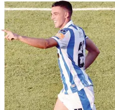  ?? LAPRESSE ?? Gabriele Zappa, 20 anni, esulta dopo il secondo gol del Pescara