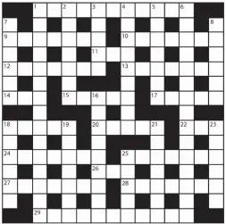  ?? No 16,026 ?? PRIZES of £20 will be awarded to the senders of the first three correct solutions checked. Solutions to: Daily Mail Prize Crossword No. 16,026, PO BOX 3451, Norwich, NR7 7NR. Entries may be submitted by second-class post. Envelopes must be postmarked no later than tomorrow. Please make sure you enclose your name and address.