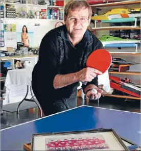  ?? Man Cave:
Photo: SCOTT HAMMOND/ FAIRFAX NZ ?? Talented sporting ace Rex McCaa in his beloved man cave, which is fully equipped with all the bells and whistles required to keep a bloke occupied.