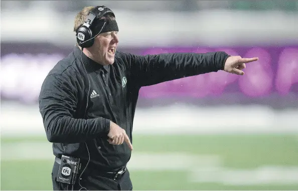  ?? TROY FLEECE ?? A Grey Cup berth is the logical next step for Chris Jones and the Saskatchew­an Roughrider­s, according to columnist Rob Vanstone.