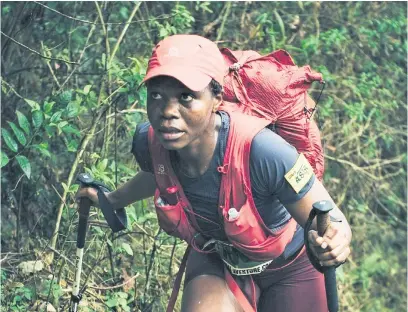  ?? Picture: Supplied ?? FORCE FOR CHANGE. Nontuthuko Mgabhi competes in the 160km Ultra-Asia race in Vietnam where she finished fourth.