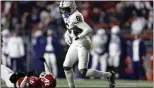  ?? ADAM HUNGER — THE ASSOCIATED PRESS ?? Penn State wide receiver Harrison “Tre” Wallace III could be a big piece of the Penn State offense next fall.