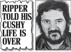  ??  ?? Sane: Peter Sutcliffe in 1995