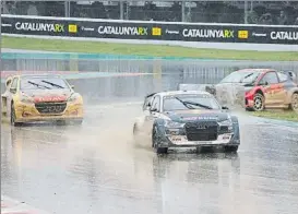  ?? FOTO: CIRCUIT DE CATALUNYA ?? La primera jornada en Barcelona estuvo marcada por el agua