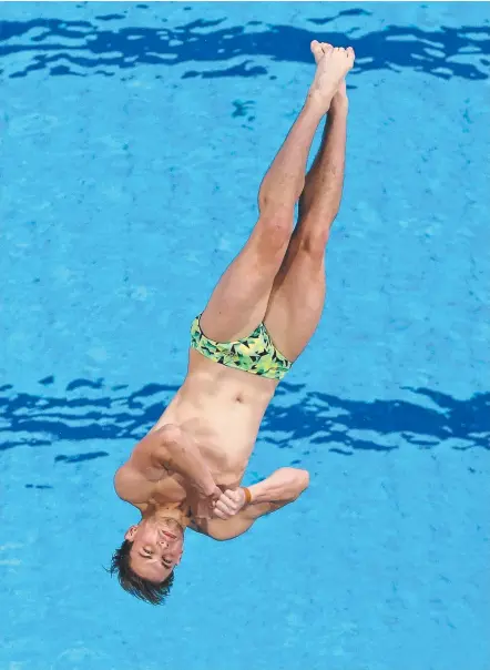  ?? Picture: GETTY IMAGES ?? Domonic Bedggood is one of the exciting new breed of Australian divers.