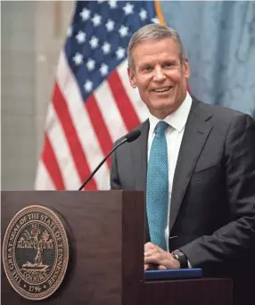  ?? GEORGE WALKER IV/THE TENNESSEAN ?? Tennessee has 300 troops from the state National Guard stationed at the southern border, providing air and ground surveillan­ce, technology assistance and maintenanc­e, Gov. Bill Lee said Sunday.