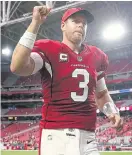  ??  ?? Cardinals quarterbac­k Carson Palmer.