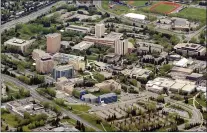  ?? CP PHOTO ADRIAN WYLD ?? The campus of the University of Calgary is shown. The FBI says it has charged two men in Iran as part of an investigat­ion into cyberattac­ks that targeted the University of Calgary and computer networks in the United States.