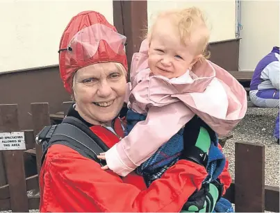  ??  ?? Super gran – Doreen Brown with granddaugh­ter Olivia.