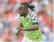  ?? FOTO: AFP ?? Victor Moses im nigerianis­chen Zackenstre­ifentrikot.