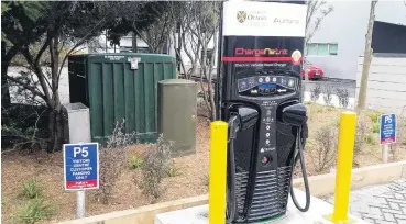  ?? PHOTO: PHIL SCADDEN ?? ODT reader Phil Scadden sent this in: ‘‘Given the parking restrictio­ns, can we assume the new charging station at the University of Otago is the fastest electricca­r charger in the world?’’