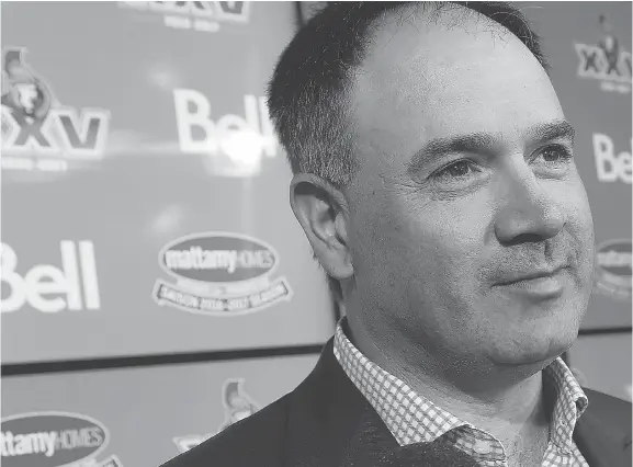  ?? TONY CALDWELL ?? With his team all but out of the playoffs, Senators general manager Pierre Dorion could be a busy man as the NHL trade deadline draws closer.