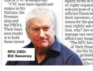  ??  ?? RFU CEO: Bill Sweeney