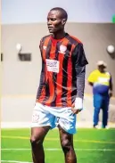  ?? ?? AMBITIOUS: Jwaneng Galaxy striker Serati Semadi is ready for the new season