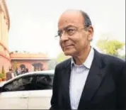  ?? ARVIND YADAV/HT ?? Arun Jaitley at Parliament in New Delhi on Tuesday.