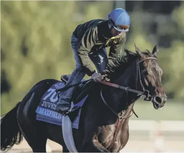  ??  ?? 0 Maxfield won in style when he returned to action at Churchill Downs on Saturday.