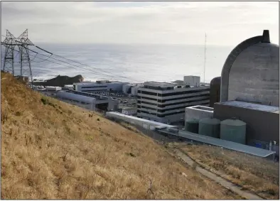  ?? (AP) ?? One of Pacific Gas & Electric’s Diablo Canyon Power Plant’s nuclear reactors in Avila Beach, Calif., is seen in 2008. The Biden administra­tion said Monday it is granting preliminar­y approval to spend up to $1.1 billion to help keep the nuclear power plant running.