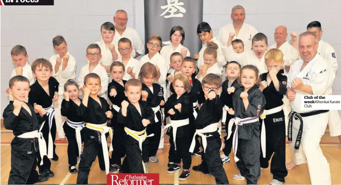  ??  ?? Club of the week Kihonkai Karate Club