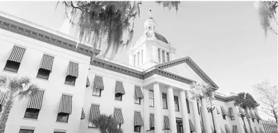  ?? TRIBUNE NEWS SERVICE ?? The Florida Capitol in Tallahasse­e on Jan. 16.