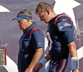  ?? MATT STONE / HErAlD STAFF FilE ?? MASTER PLAN: Bill Belichick will be move involved in the developmen­t of Mac Jones this year with the shakeup of the coaching staff.