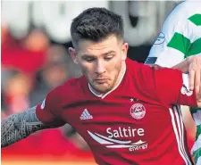  ??  ?? New Aberdeen winger Matty Kennedy.