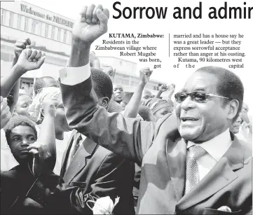  ??  ?? File photo shows Mugabe arriving at Harare airport after attending the UN general assembly in New York on Sept 29, 2008. — Reuters photo