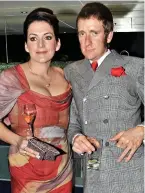  ??  ?? Success: Bradley with wife Catherine