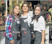  ??  ?? GIRL POWER: In honour of Mother’s Day Regina Yegambaram, centre, cooked off against her daughters Crystel Naicker, left, and Carmel Yegambaram