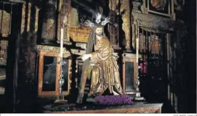  ?? JOSÉ ÁNGEL GARCÍA ?? El Cristo de la Corona, en el Trascoro de la Catedral.