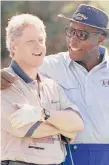  ?? MARCY NIGHSWANDE­R/AP 1993 ?? Then-President Bill Clinton, left, and Vernon Jordan on the course at the Farm Neck Golf Club in Oak Bluffs, Massachuse­tts.