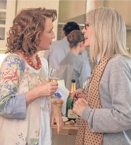  ??  ?? Lesley Manville and Diane Keaton in Hampstead.