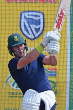  ??  ?? AUSSIE TARGET: AB de Villiers impressed Aussie skipper Steve Smith in the first Test.