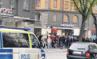  ?? ?? YPG/PKK supporters hold a protest in favor of the terrorist group in Stockholm, Sweden, May 21, 2022.