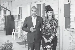  ??  ?? Eugene Levy and Catherine O’Hara star in “Schitt’s Creek.” POP TV