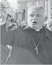  ?? Associated Press ?? Archbishop Konrad Krajewski is responsibl­e for dispensing the pope’s charity.