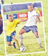  ?? Picture: JONACANI LALAKOBAU ?? Inset: Fiji’s Ame Votoniu, right, on attack against Solomon Islands.