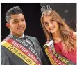  ?? FOTO: BECKER&BREDEL ?? Die Schönsten im Land: Asad Umar und Michelle Molitor sind Mister und Miss Saarland 2018.