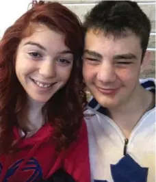  ?? FAMILY PHOTO ?? Justin Sangiulian­o remained close to his sister Zabrina after he moved to a home for developmen­tally challenged boys in Barrie six years ago.