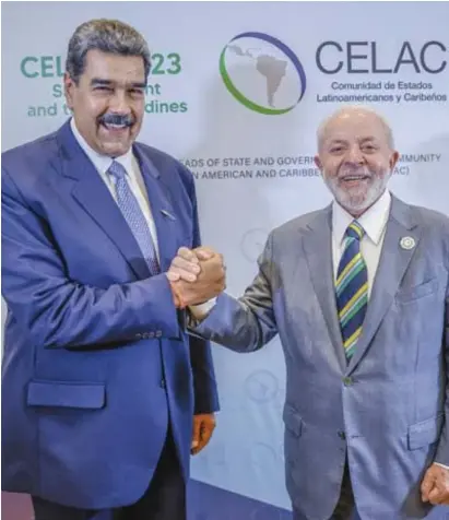  ?? ?? Presidente da República, Luiz Inácio Lula da Silva, durante reunião bilateral com Nicolás Maduro