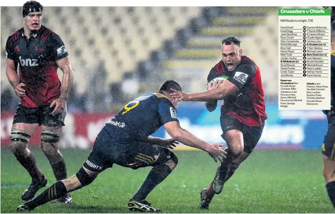  ?? Picture / Photosport AMI Stadium, tonight, 7.35 ?? Crusaders wing/ fullback star Israel Dagg will give his best whatever the weather or how weary he feels.