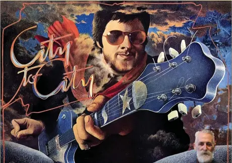  ??  ?? Gerry Rafferty’s famous album City to City was illustrate­d by his long-time friend John Byrne, right.